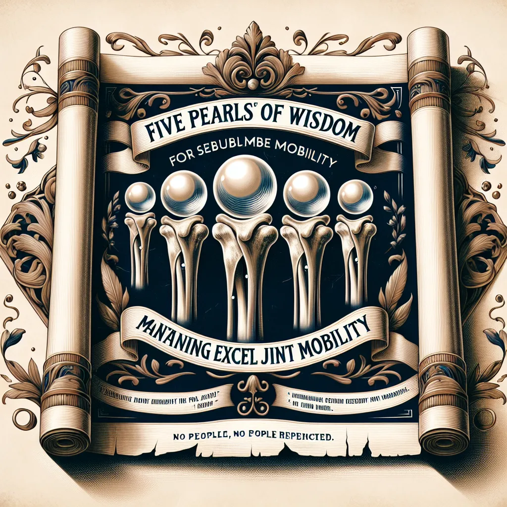 The Grandeur of Joint Health: Five Exquisite Pearls of Wisdom for Sublime Mobility