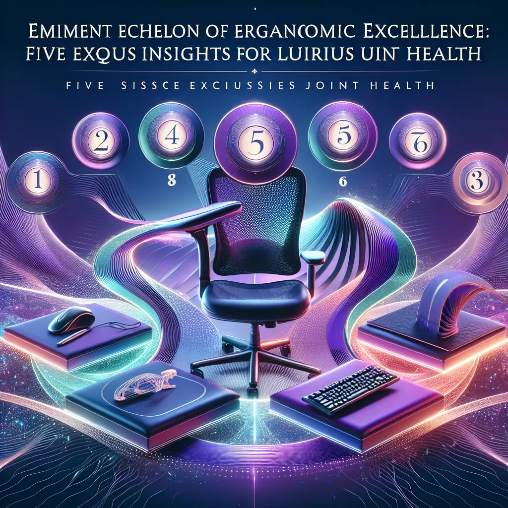The Eminent Echelon of Ergonomic Excellence: Five Exquisite Insights for Luxurious Joint Health